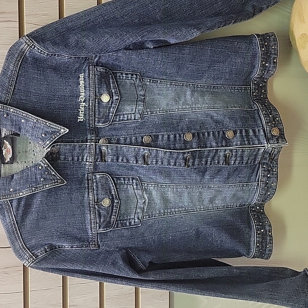 Authentic Harley Davidson Jean jacket size Xl